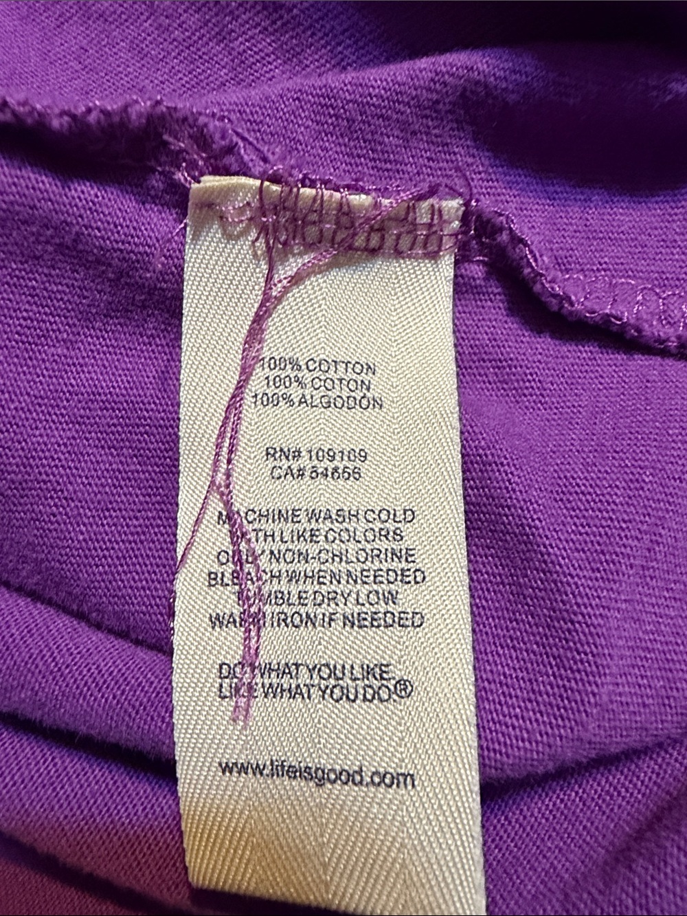 Life Is Good - Woman’s Purple Long Sleeve Tee with Rain Boot Graphic (XL) - Picture 11 of 11